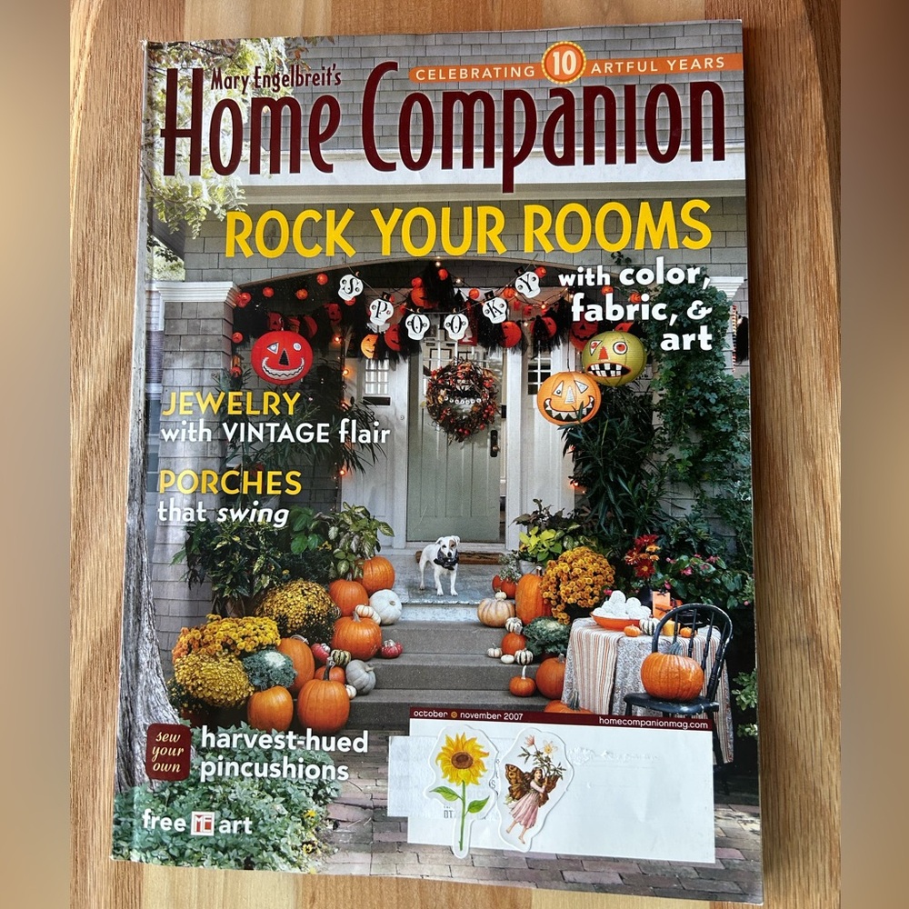 4/$20🌷❤️Mary Engelbreit's Home Companion Magazine ❤️Oct/Nov 2007🧡